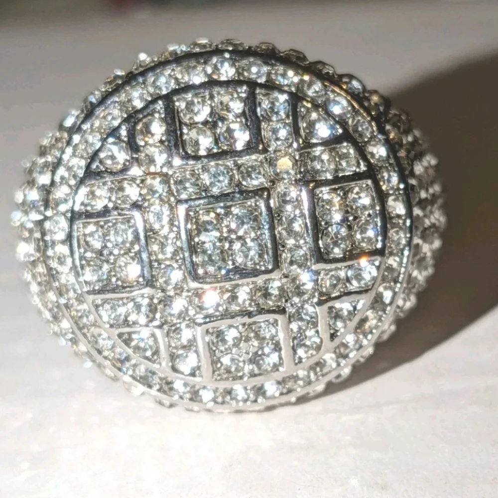 3Ct Round Lab-Created Diamond 14K White Gold Plated Pave Men's Pinky Ring Sz 9